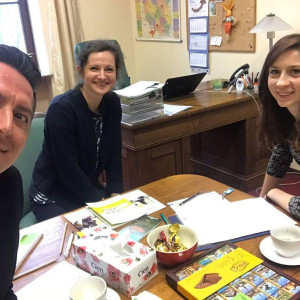 Przedstawiciel uczelni partnerskiej z wizytą w AHE