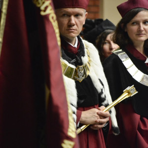 Rektor AHE w Łodzi - dr Leszek Kuras i Prorektor ds. kształcenia dr Olga Majchrzak 