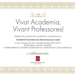 Życzenia od Prezydent Łodzi Hanny Zdanowskiej