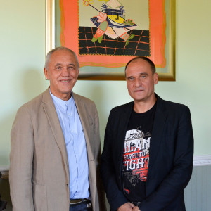 Paweł Kukiz z Prezydentem Akademii Humanistyczno-Ekonomicznej w Łodzi