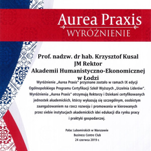 Gala "Uczelnia Liderów 2019"