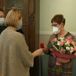 Dr Beata Barwińska odznaczona honorową odznaką 