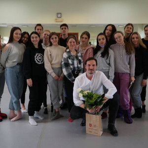 Kierownik baletu Teatru Wielkiego z wizytą w Akademii