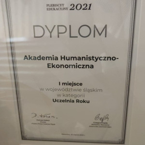 AHE w Wodzisławiu Śląskim Uczelnią Roku!