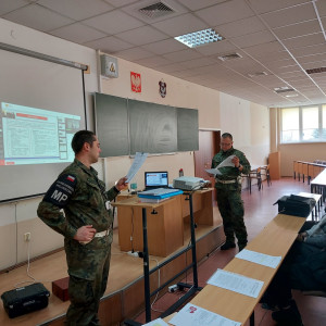 Wizyta żandarmerii - spotkanie w ramach Legii Akademickiej