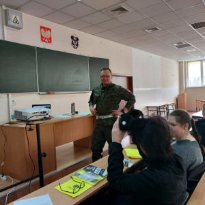 Wizyta żandarmerii - spotkanie w ramach Legii Akademickiej