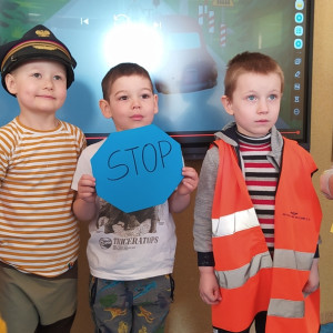 O bezpiecznym przejeździe w przedszkolu