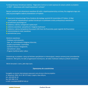 Projekt niepełnosprawni ruchowo AHE