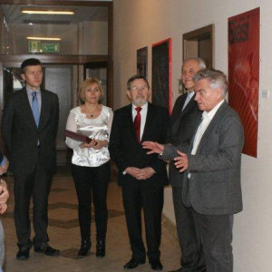 Wystawa "Kolekcji Mobilnej" odbyła się na III piętrze w budynku G przy ul. Rewolucji 1905 r. nr 52. 4