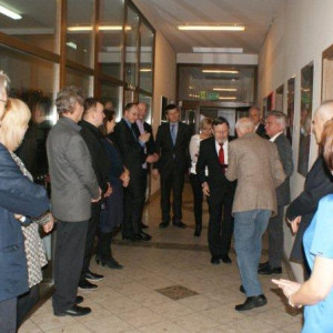 Wystawa "Kolekcji Mobilnej" odbyła się na III piętrze w budynku G przy ul. Rewolucji 1905 r. nr 52. 8