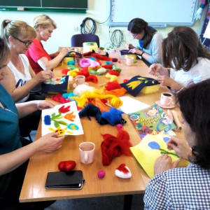 Relacja z warsztatów z filcowania na sucho