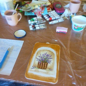 Decoupage na drewnie - relacja z warsztatów