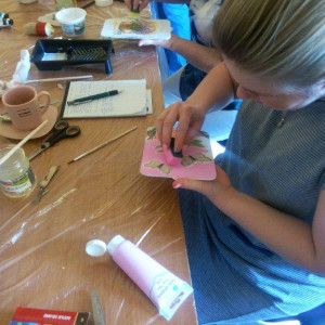 Decoupage na drewnie - relacja z warsztatów