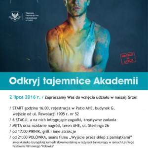 Gra Fabryka Kreatywności w AHE w Łodzi 