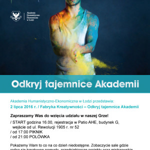 Fabryka Kreatywności w AHE w Łodzi 