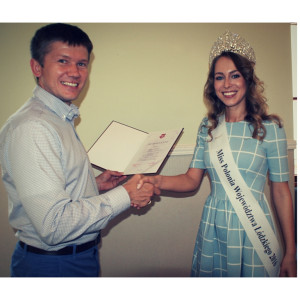 Wizyta Miss Polonia Województwa Łódzkiego w Akademii