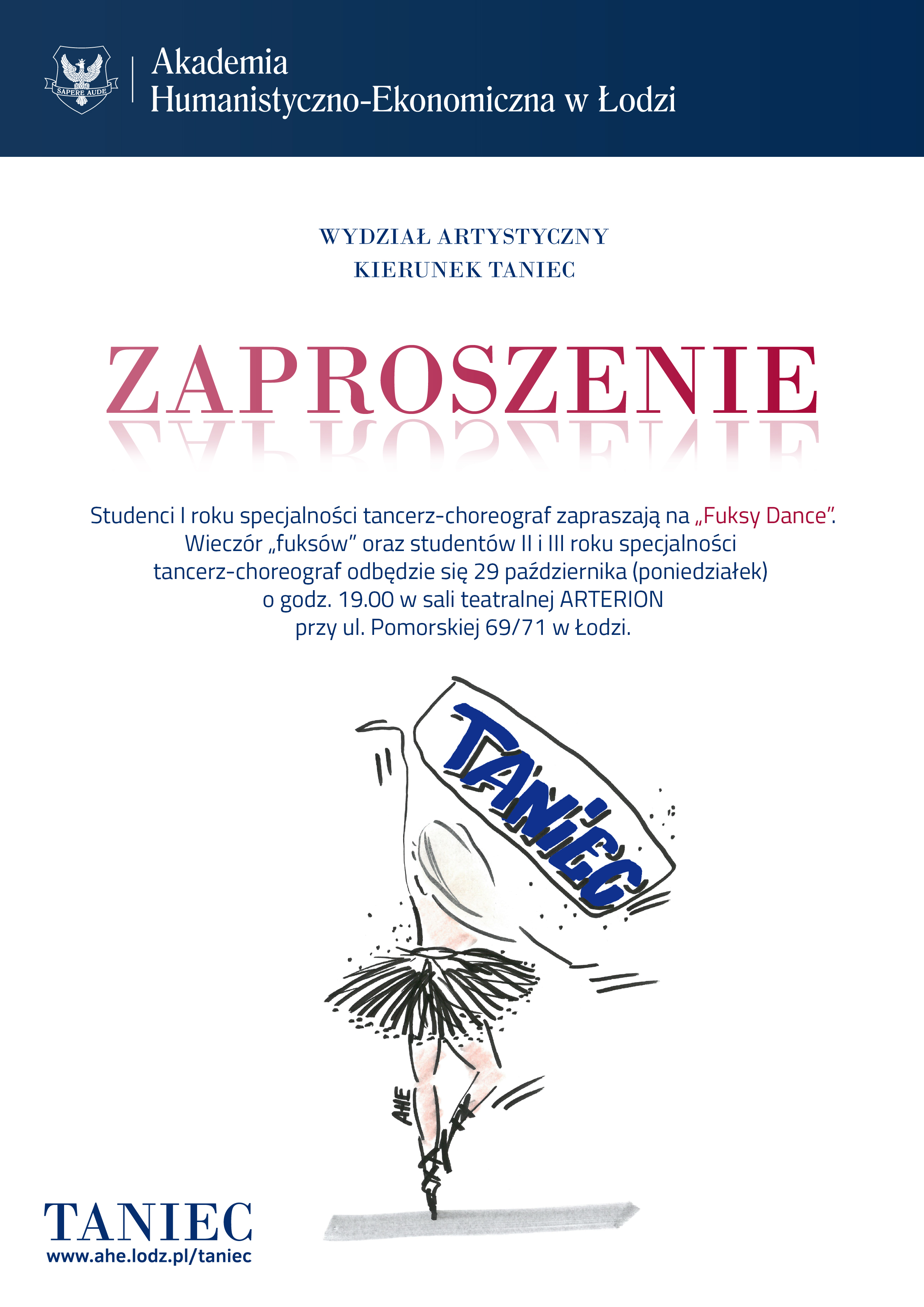 kierunek taniec AHE w Łodzi